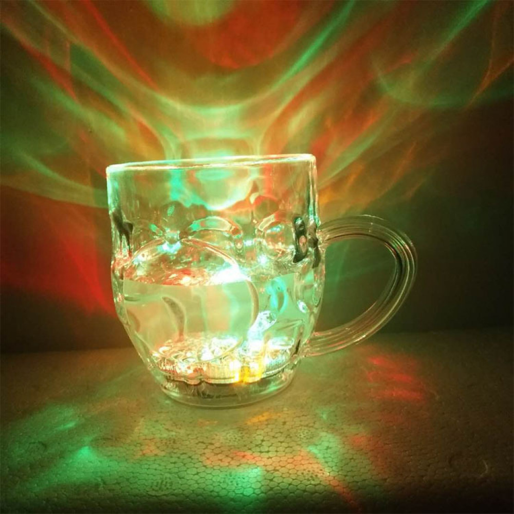Beer Wine Up - Taza de cerveza acrílica con luz