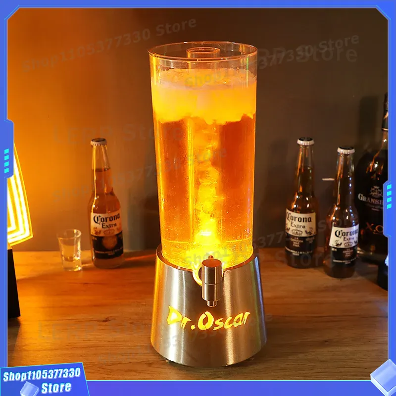 Beer Wine Up - Dispensador de Cerveza LED de 3L