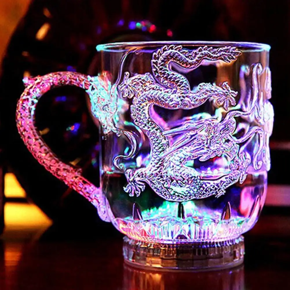 Beer Wine Up - Taza de dragón que cambia de