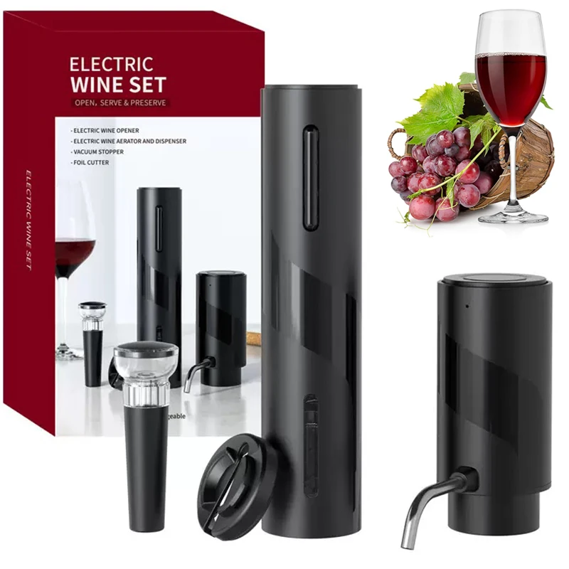 Decanter Aerator Set - Juego de abridor de vino eléctrico