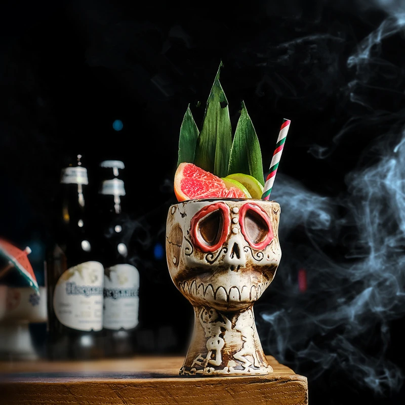 Taza de Cerámica con Calavera  - Wine Beer Mix Drink reseña y precio