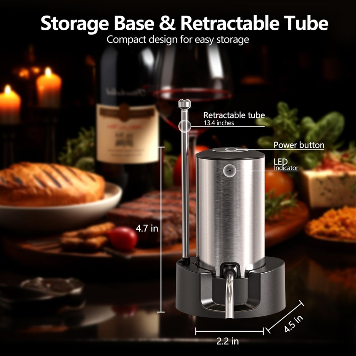 ETRT Aerador de vino eléctrico - Decanter Aerator Set reseña y precio