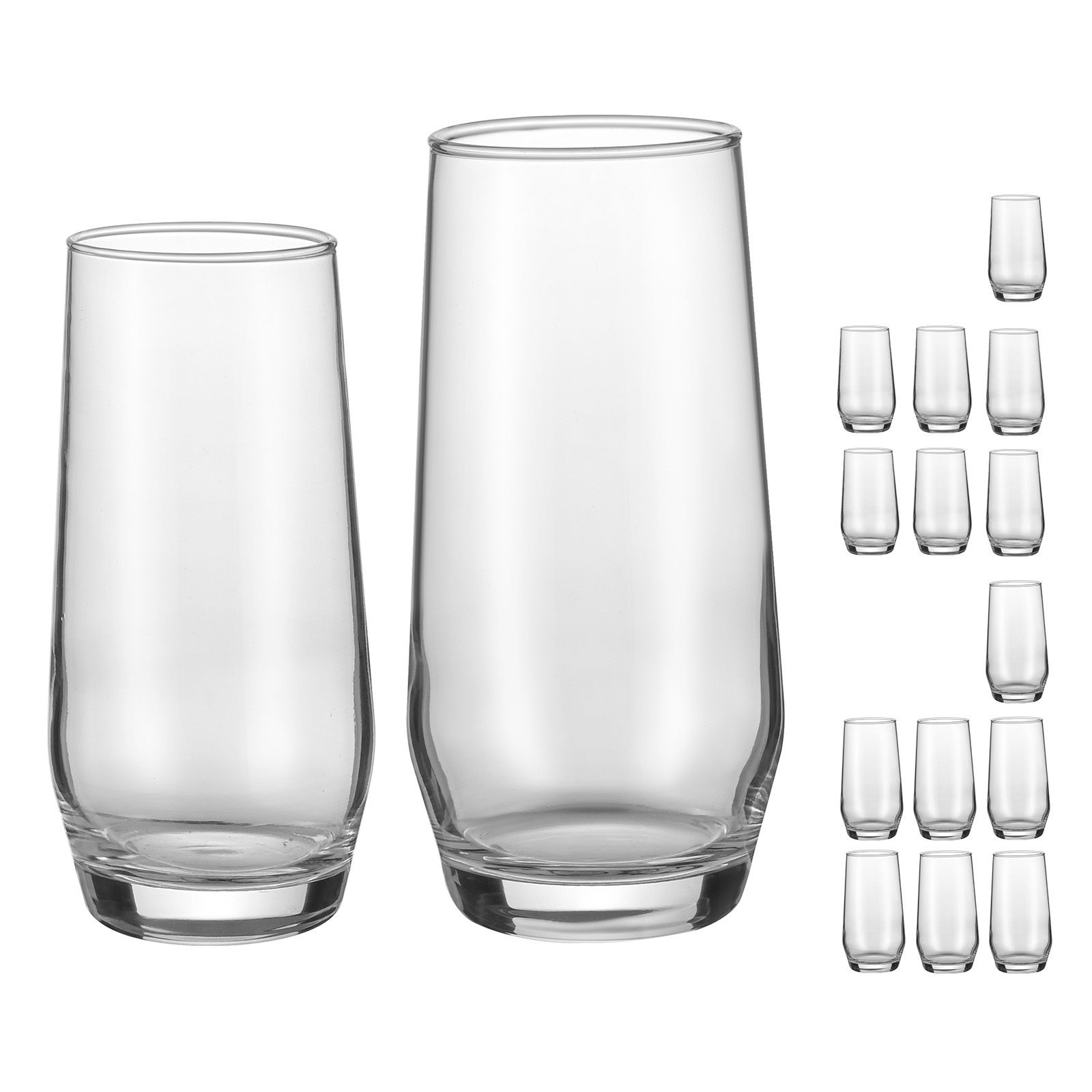 Juego de vasos de cristal, 16  - Wine Beer Mix Drink reseña y precio