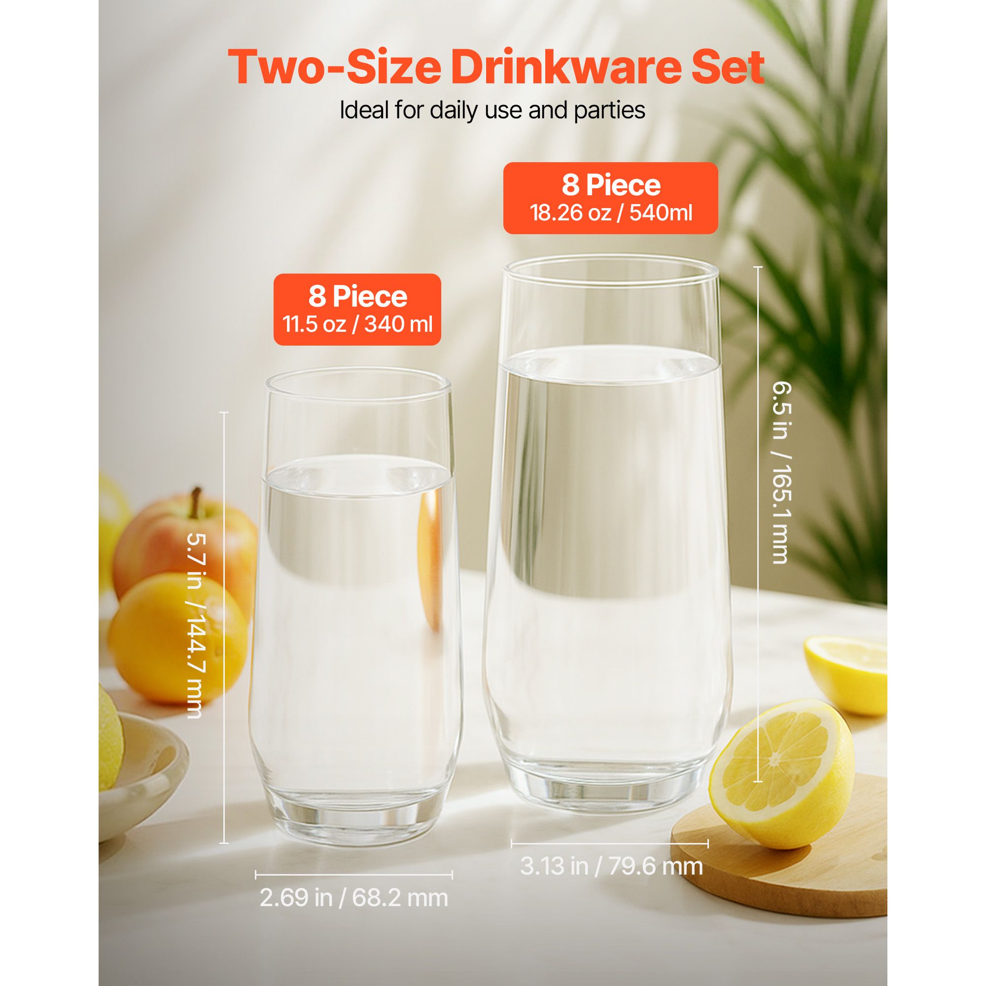 Juego de vasos de cristal, 16  - Wine Beer Mix Drink reseña y precio